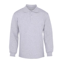 Polo Yaka 3 İplik Sweatshirt Gri