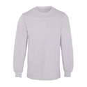 Bisiklet Yaka 3 İplik Sweatshirt Gri