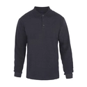 Polo Yaka 2 İplik Sweatshirt Siyah