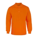 Polo Yaka 2 İplik Sweatshirt Turuncu