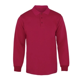 Polo Pike Uzun Kol Tişört Bordo