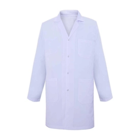 Unisex İş Önlüğü Çıtçıtlı Beyaz