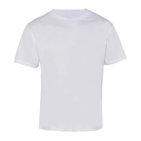 Bisiklet Yaka 1/24 Kompakt Penye Tişört Beyaz