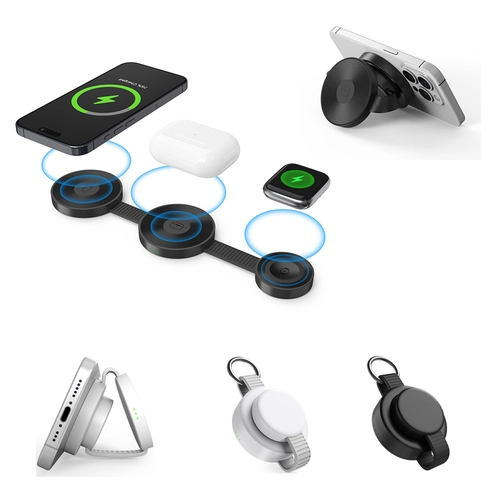 1216-BYZ 3'ü 1 Arada Wireless Kablosuz Şarj Cihazı