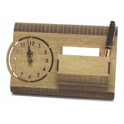 Ahşap Masaüstü Saat